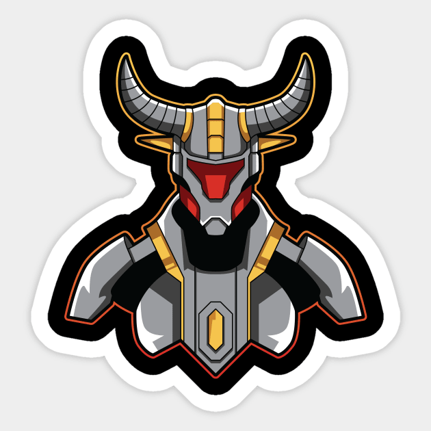 Bull Cyborg Illustration Sticker by OVA